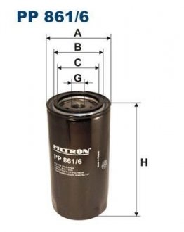 Фільтр палива FILTRON PP8616