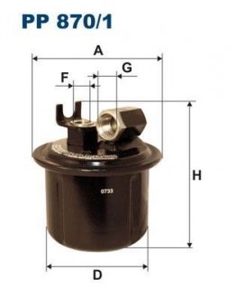 Фильтр топлива FILTRON PP8701