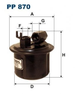 Фильтр топлива FILTRON PP870