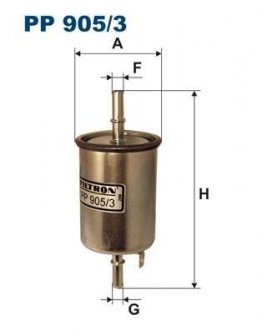 Фильтр топливный=WK55/2 AVEO FILTRON PP905/3