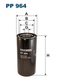 Фильтр топлива FILTRON PP964