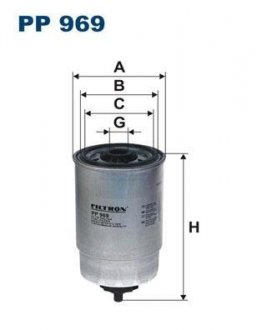 Фільтр палива FILTRON PP969