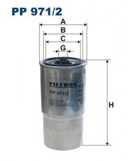 Фильтр топлива FILTRON PP9712 (фото 1)