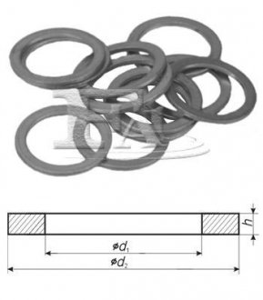 Шайба мідна 30,00 x 36,00 x 2,00мм Fischer Automotive One (FA1) 015810100