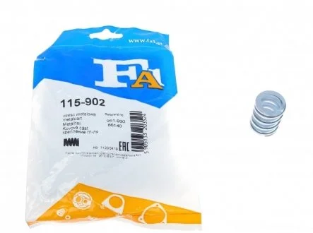 Пружина глушника AUDI 80/90/100/A6 HONDA Civic 01-,CRV 02- Fischer Automotive One (FA1) 115-902