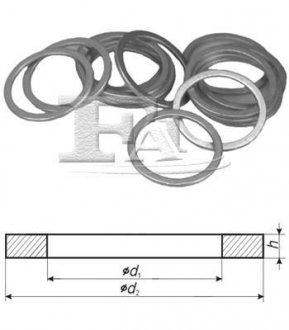 Podkіadka aluminium 12x17x1.5 woreczek 10 sztuk FISCHER AUTOMOTIVE ONE Fischer Automotive One (FA1) 310980010