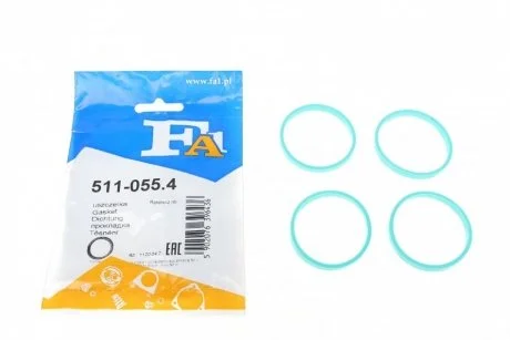 Фото комплект прокладок впускного коллектора 4шт VAG 1.4 16V/1.6 16V (Fischer) Fischer Automotive One (FA1) 511-055.4 Комплект прокладок впускного коллектора 4шт VAG 1.4 16V/1.6 16V (Fischer) Fischer Automotive One (FA1) 511-055.4