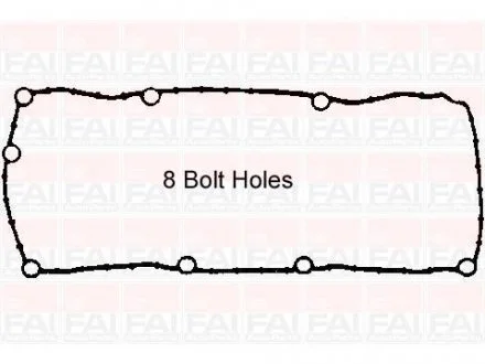 Прокладка клап.кришки (гума) Renault Clio II, Kangoo, Twingo 1.1/1.2 D7F 96- Fischer Automotive One (FA1) RC1178S