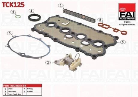 Цепь привода кулачкового вала.) Fischer Automotive One (FA1) TCK125 (фото 1)