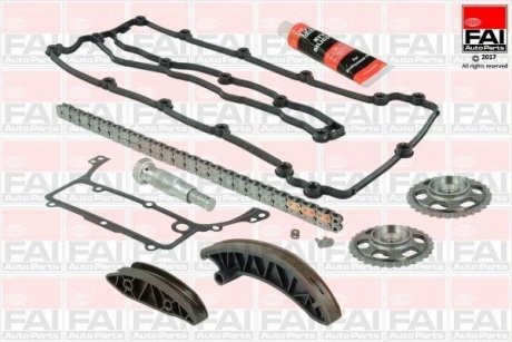 ZESTAW ŁAŃCUCHA ROZRZĄDU DB OM 651 Z 3 SPINKAMI (Z USZCZELKAMI) FAI AUTOPARTS Fischer Automotive One (FA1) TCK227L