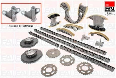 Комплект механізму ГРМ (ланцюг + елементи)) Fischer Automotive One (FA1) TCK233NG