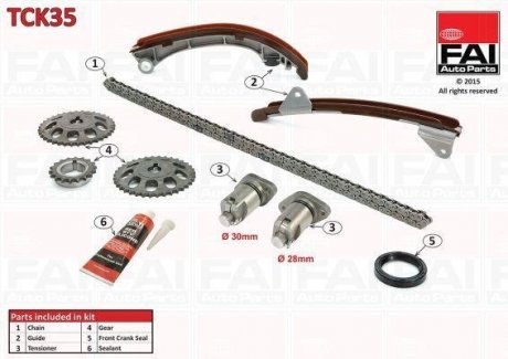 Цепь привода кулачкового вала.) Fischer Automotive One (FA1) TCK35