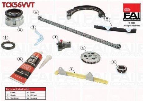 ZESTAW TOYOTA ROZRZADU DOHC YARIS/VITZ 99- FAI AUTOPARTS Fischer Automotive One (FA1) TCK56VVT