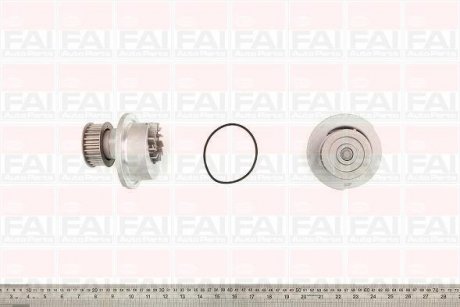 Водяна помпа Opel Astra F/G/Corsa B/Vectra B 1.4 16V/1.6 16V 1993- Fischer Automotive One (FA1) WP3084