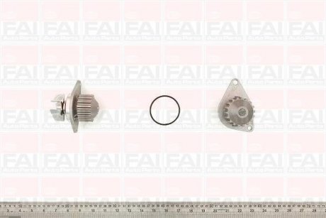 Водяна помпа PSA Citroen C2/C3/Berlingo 1,1-1,4 07.96- Peugeot 106/206/1007/Partner Fischer Automotive One (FA1) WP6344