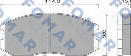 Колодки гальмівні дискові FOMAR FO 460181