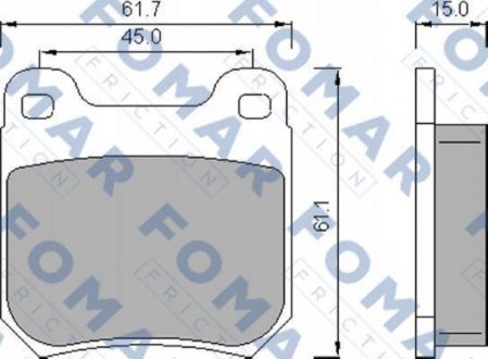 Тормозные колодки FOMAR FO468781