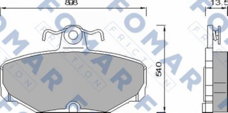 Тормозные колодки FOMAR FO468981