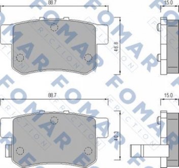 Гальмівні(тормозні) колодки FOMAR FO475181