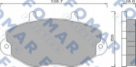 Тормозные колодки FOMAR FO486481