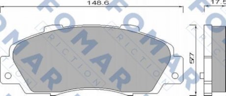 Гальмівні(тормозні) колодки FOMAR FO488181