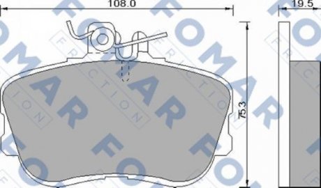 Тормозные колодки FOMAR FO493781