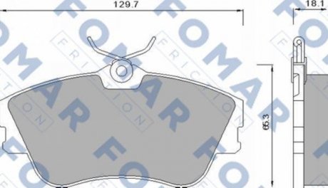 Тормозные колодки.) FOMAR FO625381