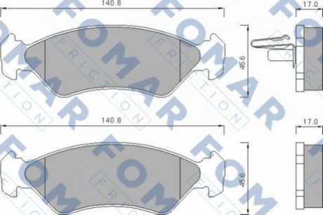 Тормозные колодки FOMAR FO633481