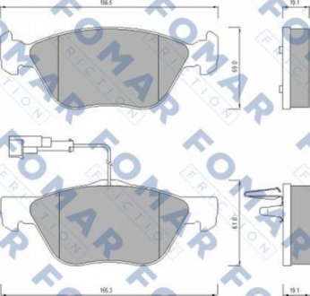 Тормозные колодки FOMAR FO635381