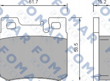 Тормозные колодки FOMAR FO639281