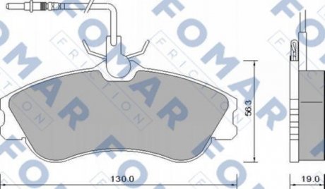 Тормозные колодки.) FOMAR FO642681