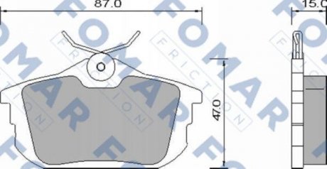 Тормозные колодки FOMAR FO647381
