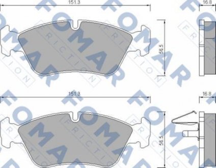 Гальмівні колодки FOMAR FO672581