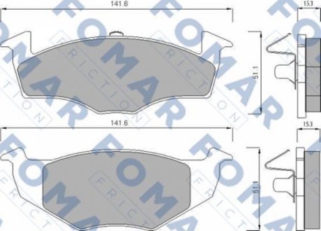 Тормозные колодки FOMAR FO682581 (фото 1)