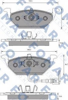 Тормозные колодки FOMAR FO687781