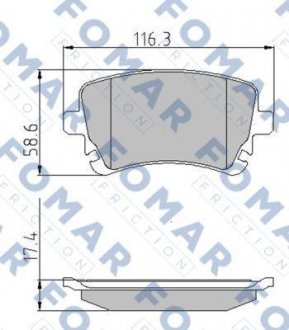 Тормозные колодки.) FOMAR FO815281