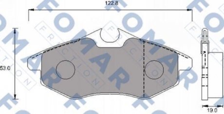 Гальмівні колодки (набір) FOMAR FO924581