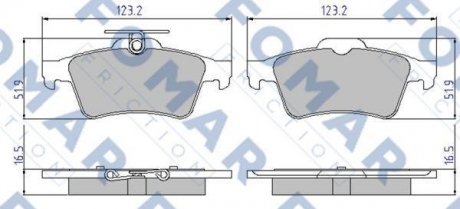 Тормозные колодки.) FOMAR FO926381