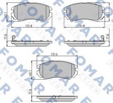 Тормозные колодки.) FOMAR FO932381