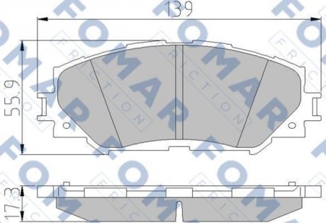 Тормозные колодки.) FOMAR FO932781