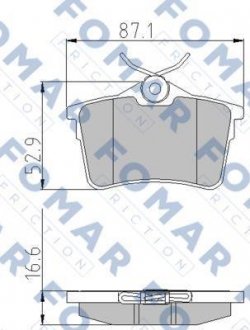 Гальмівні колодки (набір) FOMAR FO935781