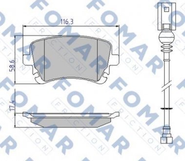 Тормозные колодки.) FOMAR FO936681