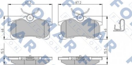 Гальмівні колодки (набір) FOMAR FO992581