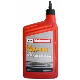 Олива трансмісійна Motorcraft Synthetic Rear Axle 75W-140, 0,946л. FORD XY75W140QL