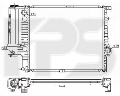 Радіатор охолодження FPS FP 14 A871 (фото 1)