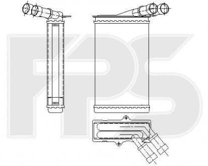 Радіатор пічки FPS FP 20 N02 (фото 1)