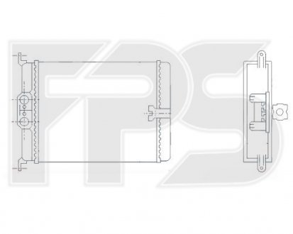 Радіатор пічки FPS FP 46 N123