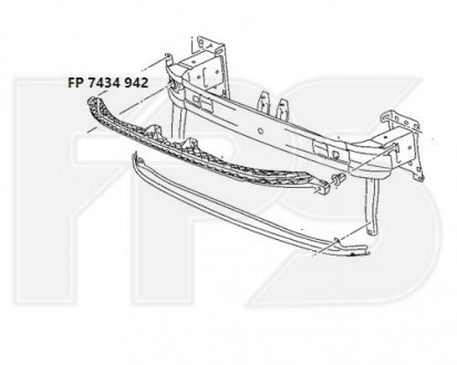 Кріплення бампера FPS FP 7434 942