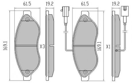 Колодки тормозные FREMAX FBP-1476