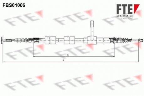 Трос ручного тормоза FTE FBS01006